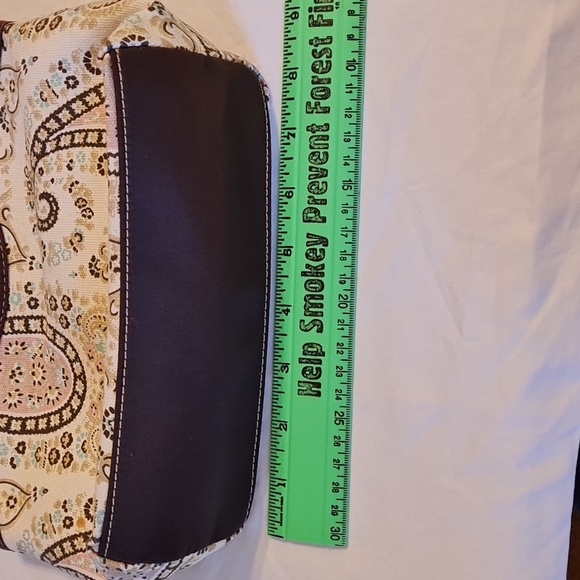 SAX Paisley handbag, gently Used, brown and cream colors. - Picture 5 of 7